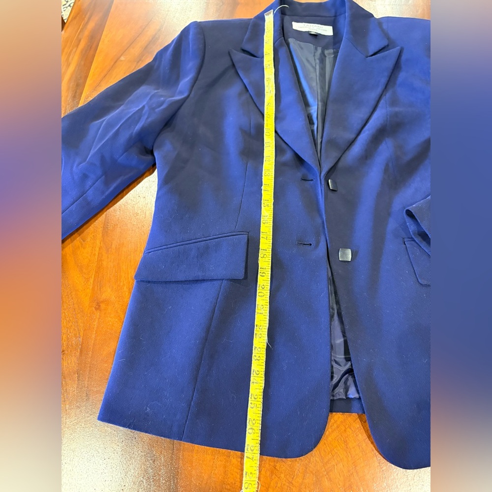 TAHARI, Navy Women's Blazer, 10p - Picture 7 of 7